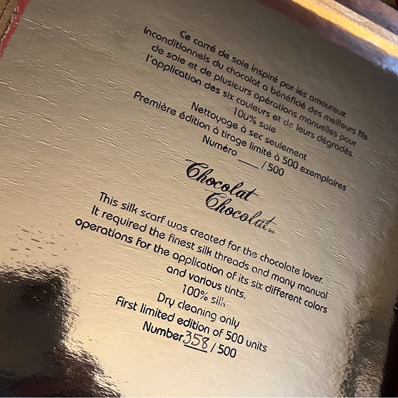 Limited Edition Silk Scarf “chocolate” - Picture 5 of 10